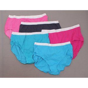 NEW 5 Pairs Cotton Briefs 10 Colors May Vary